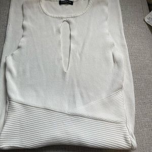 Peekaboo white dress